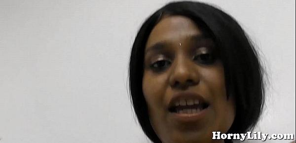 Indian MILF spreads her hairy pussy and fucks her big ass